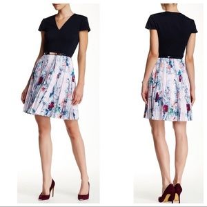 Ted Baker Dessy Acanthus Scroll Cap Sleeve Dress